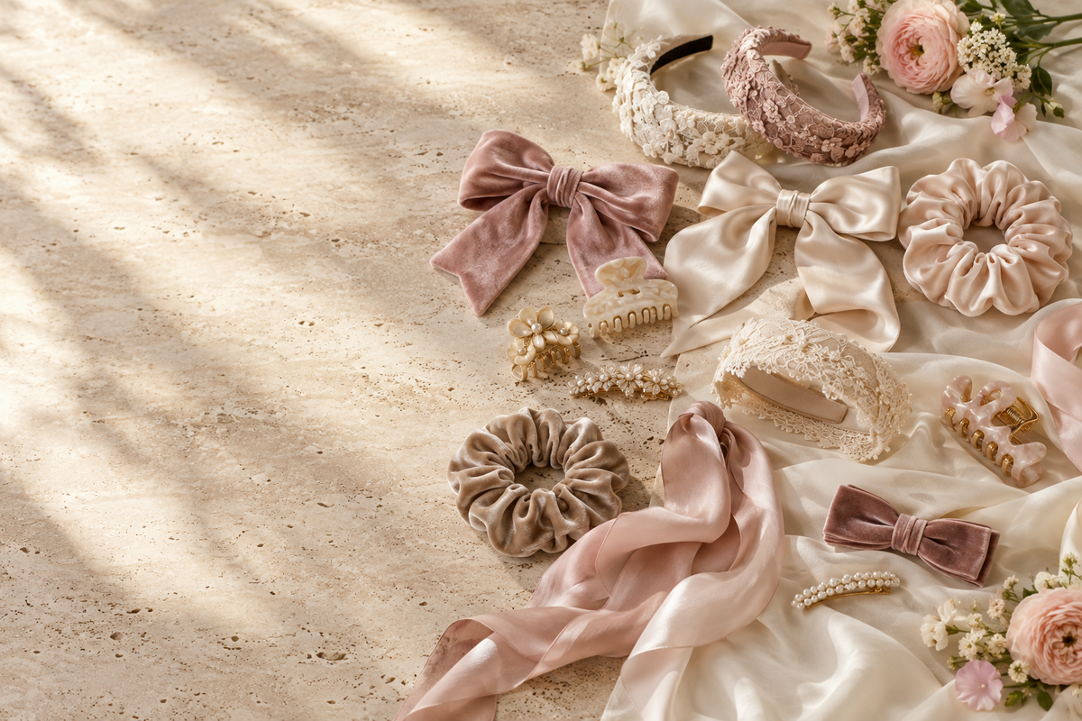 Spacious hair accessories banner